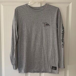 Quiksilver Heather Gray Long Sleeve Tee